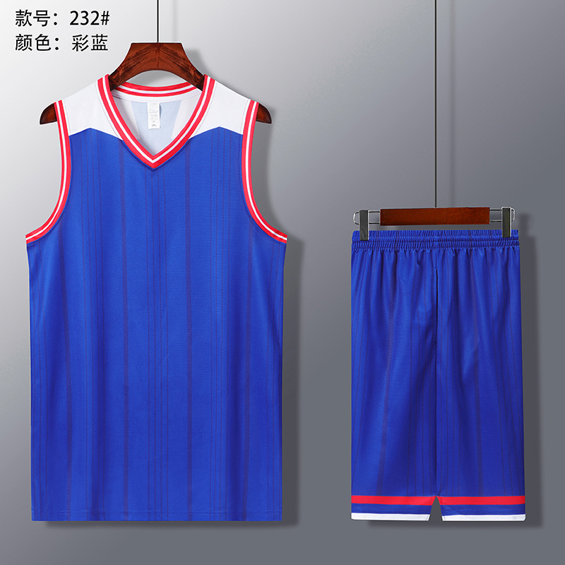 透气速干套装篮球服GY1-232成人图3