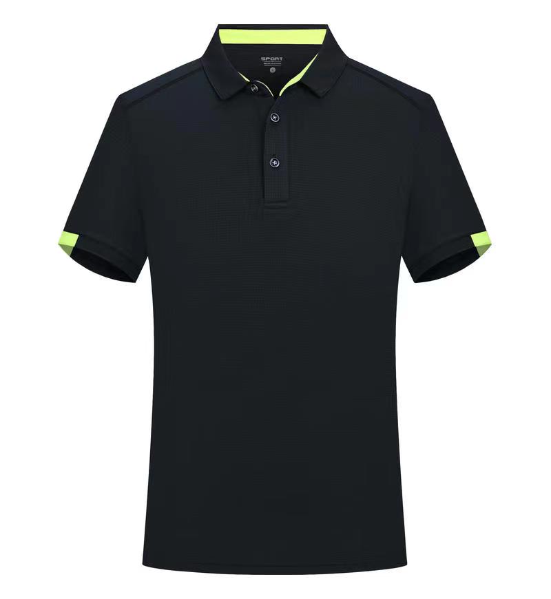 小方格破风速干短袖翻领polo衫GJ57-2805图2