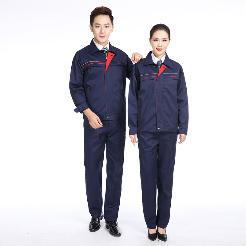 全工艺涤棉厚纱卡长袖工作服G06-1608套装图6