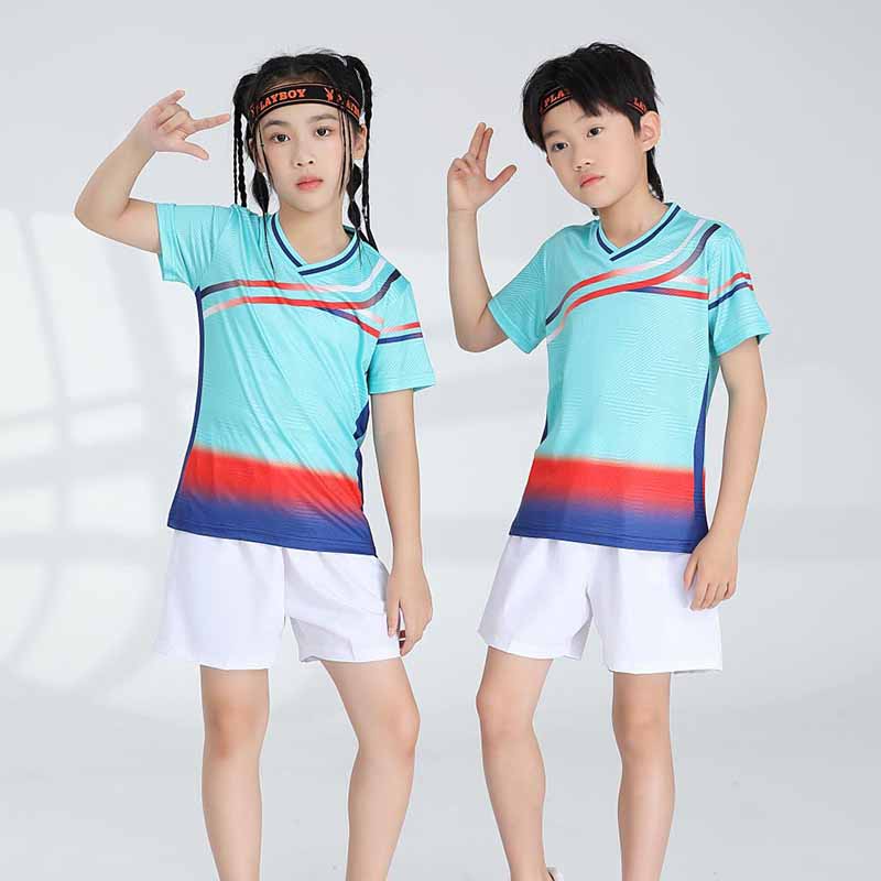 网羽运动训练服短袖单上衣120-1890童款图2
