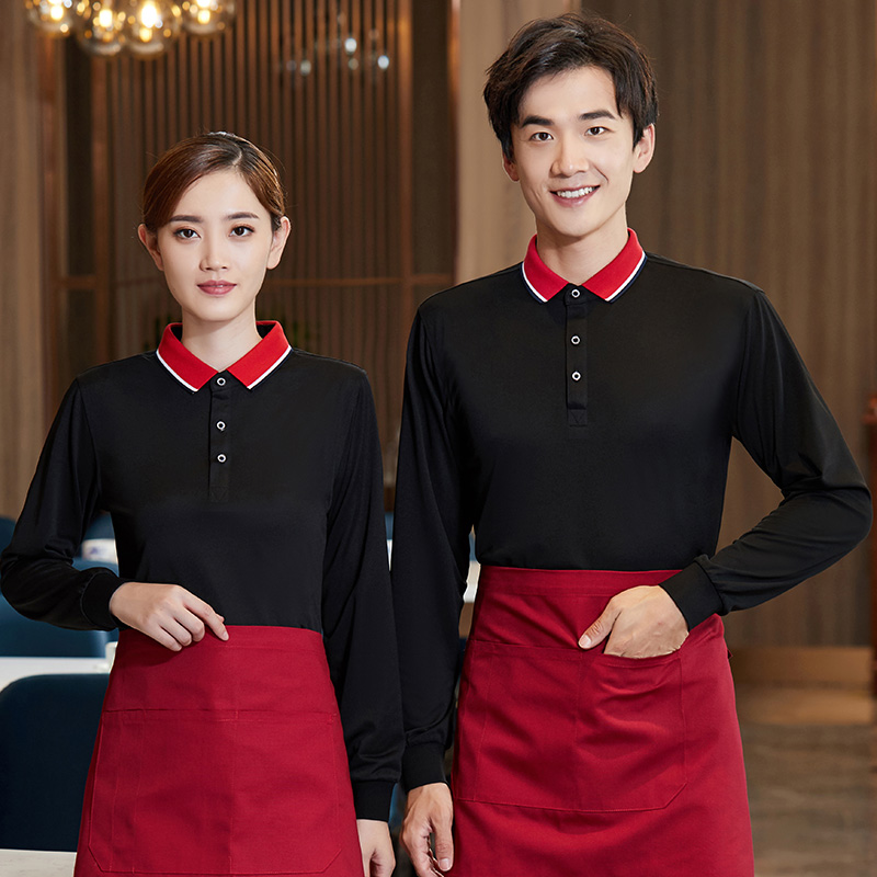 长袖翻领POLO衫服务员工作服通款H01-2020-59图2