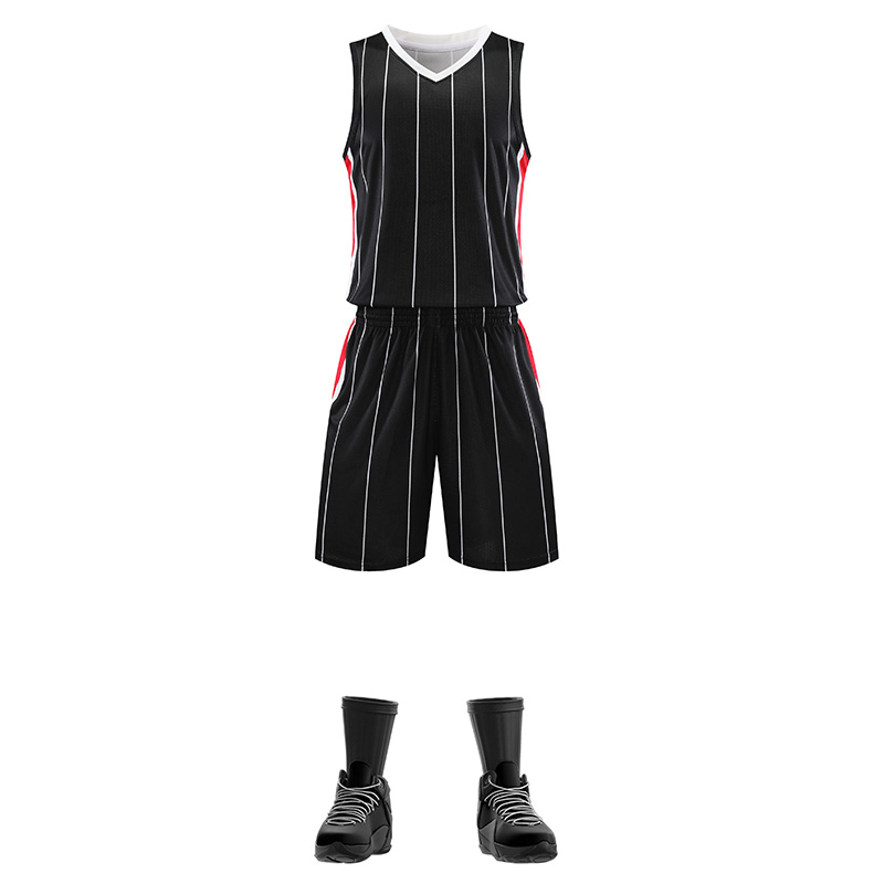 微弹透气美式篮球服套装YA-8621图3