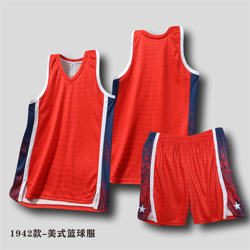 美开衩描边背心篮球服套装120-1942图7