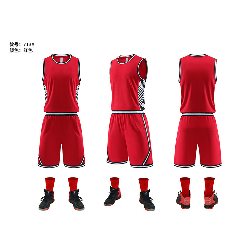运动训练舒适透气篮球服成人套装GY1-713图11