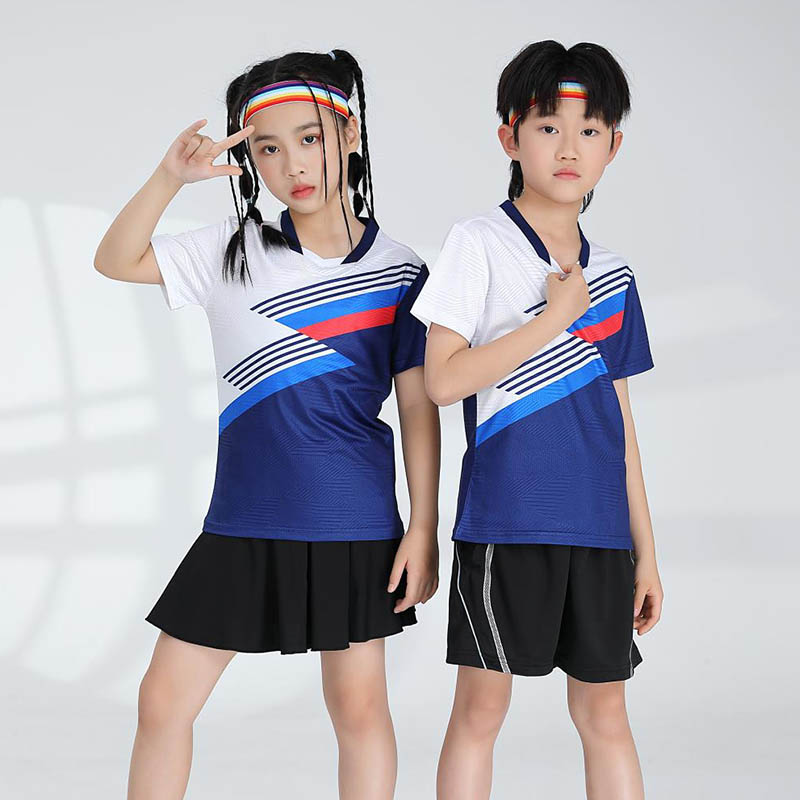 网羽运动训练服短袖单上衣120-1893童款图3