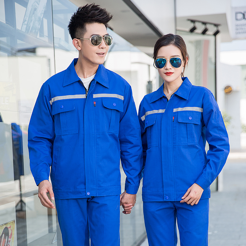 全工艺纯棉单反加厚纱卡工作服工装上衣HBY-C6101-C6105上衣图2