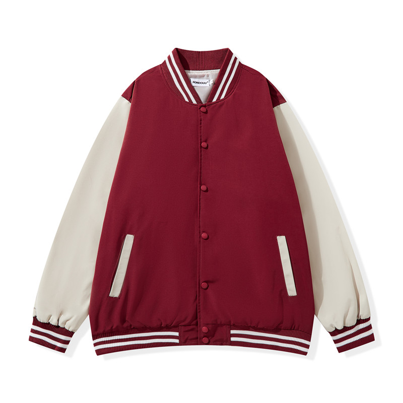 潮牌落肩撞色棒球服GT4-D807图2