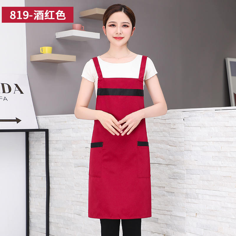 工装呢防污H背带挂肩围裙HD1-819图3