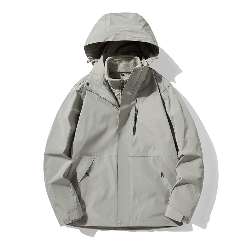 户外登山服三合一冲锋衣摇粒绒内胆KJ3-CYMY963514男款图3