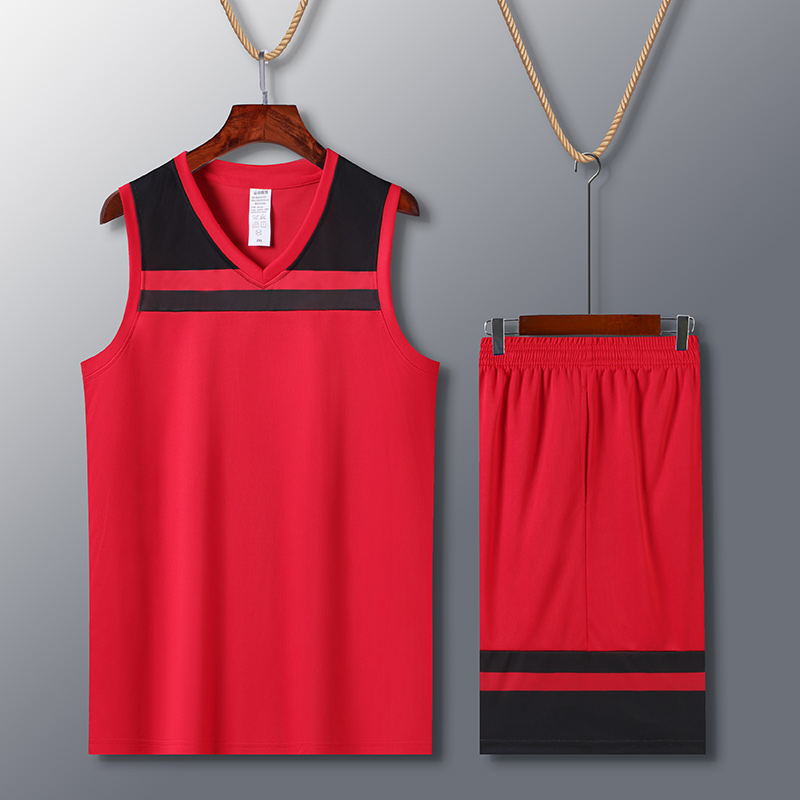 户外休闲运动透气篮球服套装成人49-3098图6