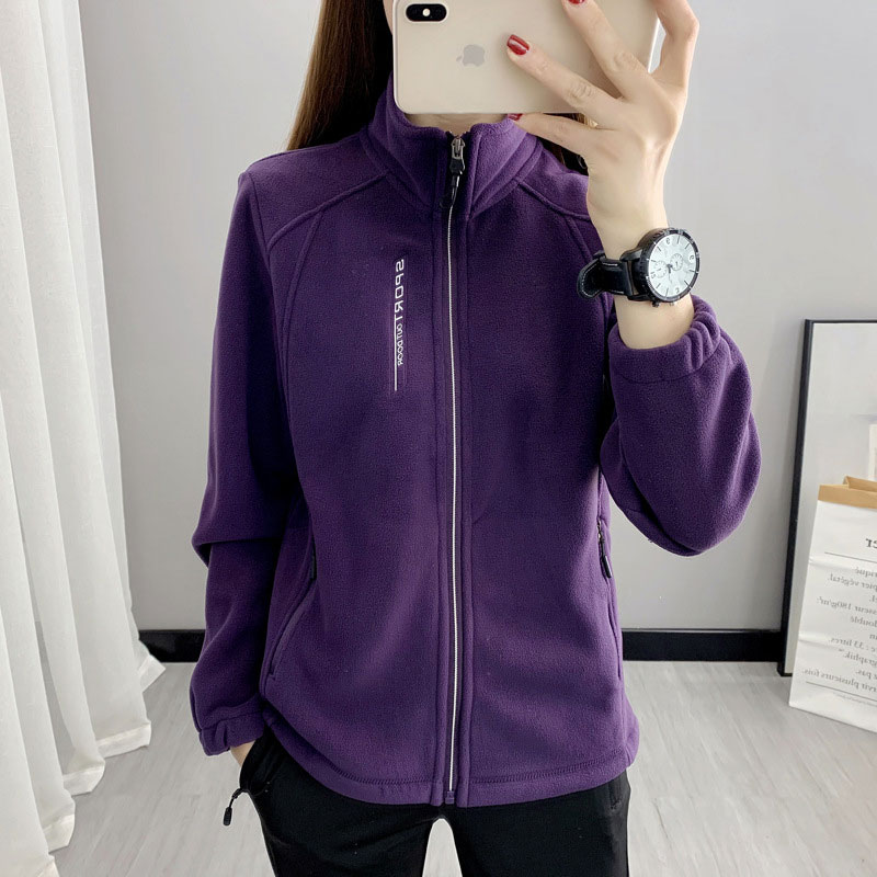 330g秋冬保暖抓绒衣外套情侣款KG2-669女款图7