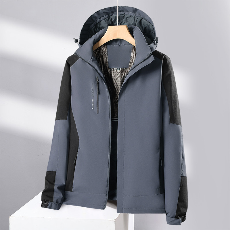 石墨烯一体加热情侣户外登山服单层冲锋衣KF2-8899图2