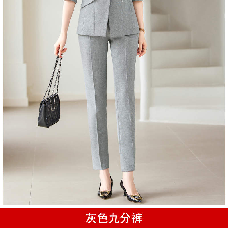 OL职场通勤休闲西装套装九分裤DY3-536K图3