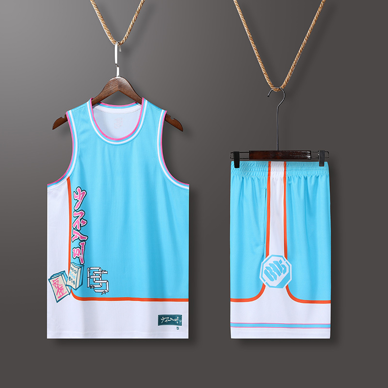 休闲运动速干篮球服套装通款YA-7072图2