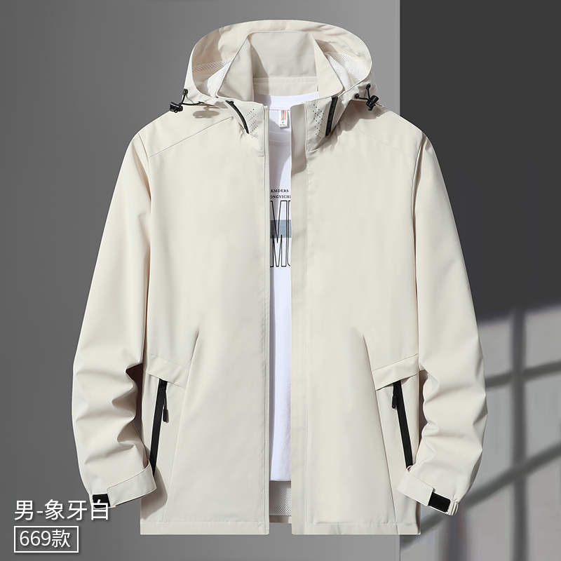 迷彩6边格春秋单层冲锋衣KE2-669男款图5