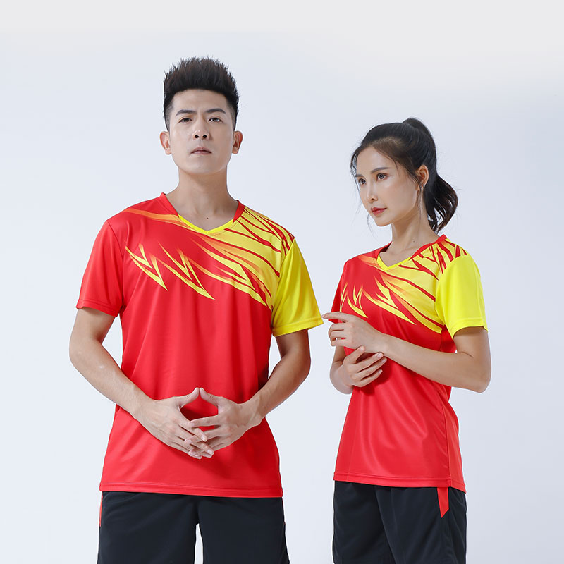 运动比赛短袖排球服套装男款176-819图5