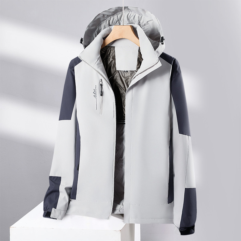 石墨烯一体加热情侣户外登山服单层冲锋衣KF2-8899图4