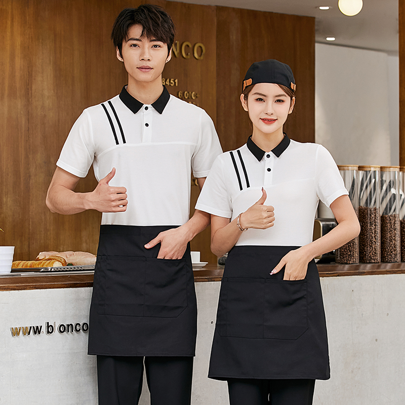 肩条款T恤服务员工作服上衣H02-22LY066-069图4