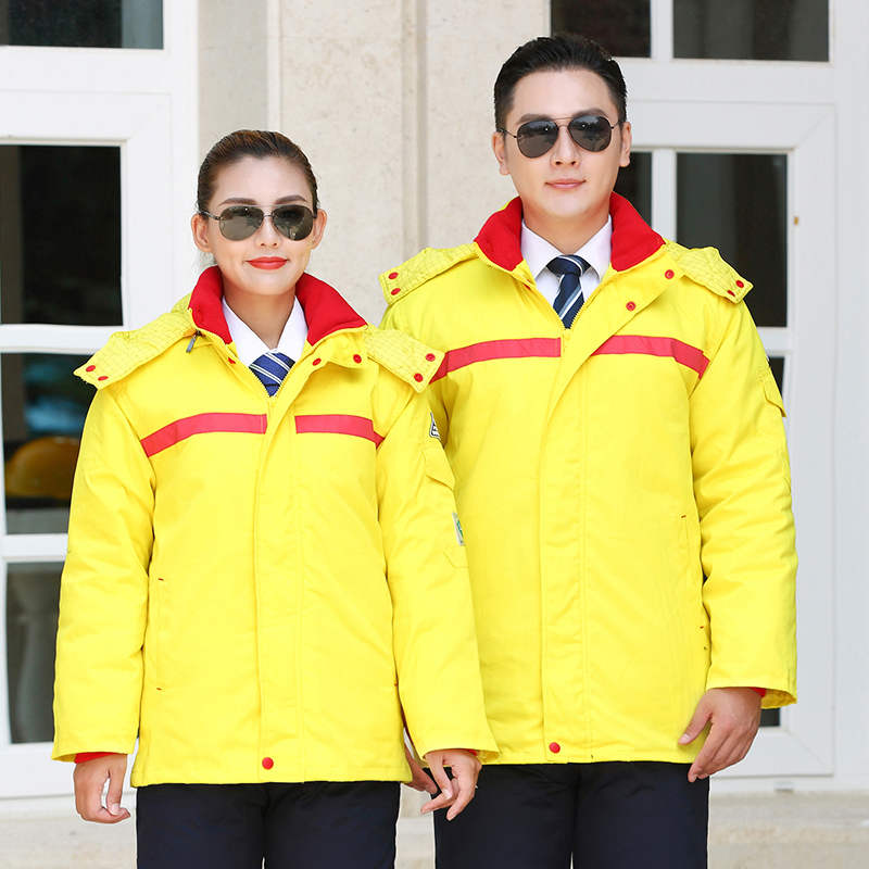 中长款可脱卸工装棉袄上衣M04-1898图5
