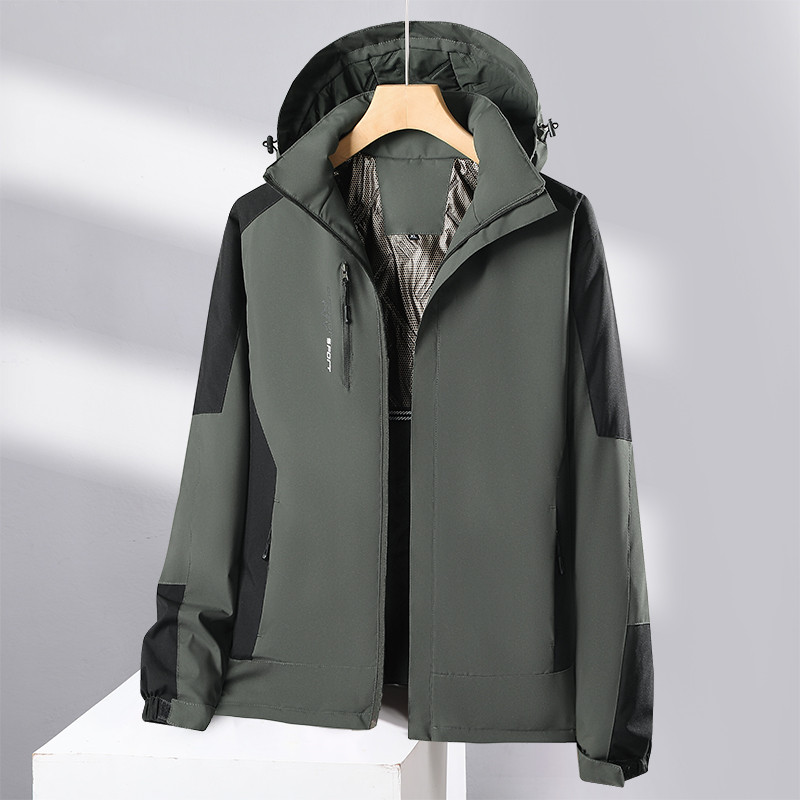 石墨烯一体加热情侣户外登山服单层冲锋衣KF2-8899图5