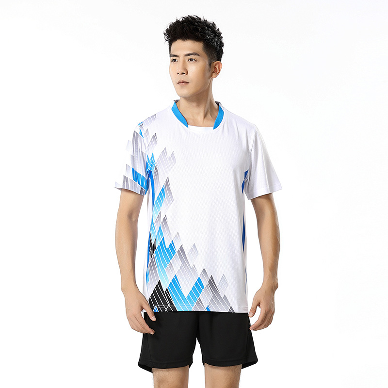 150g撞色速干运动休闲服套装男上衣 GM2-8801上衣男图2