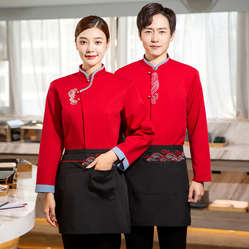 斜纹棉服务员长袖衬衫H20-c22-658图2