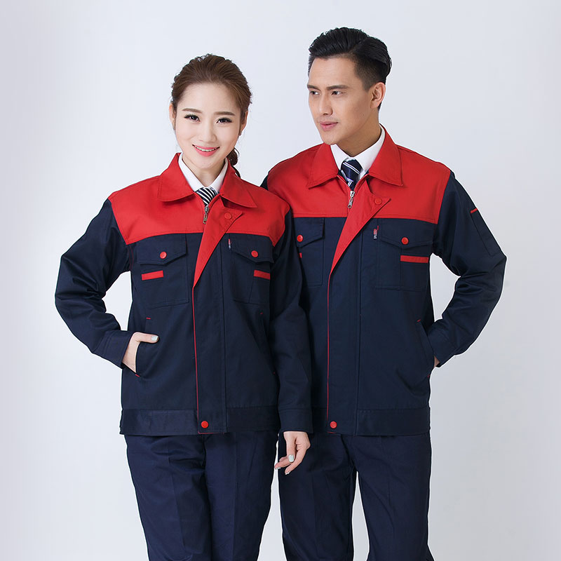包边牛角长袖春秋款工装劳保服上衣B16-12上衣图5
