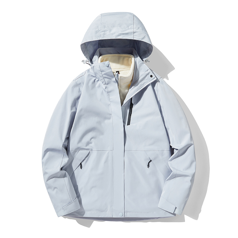 户外登山服三合一冲锋衣摇粒绒内胆KJ3-CYMY963514女款图3