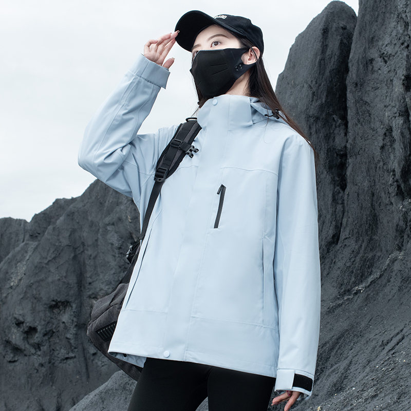 摇粒绒内胆三合一冲锋衣女款KW1-24579图2