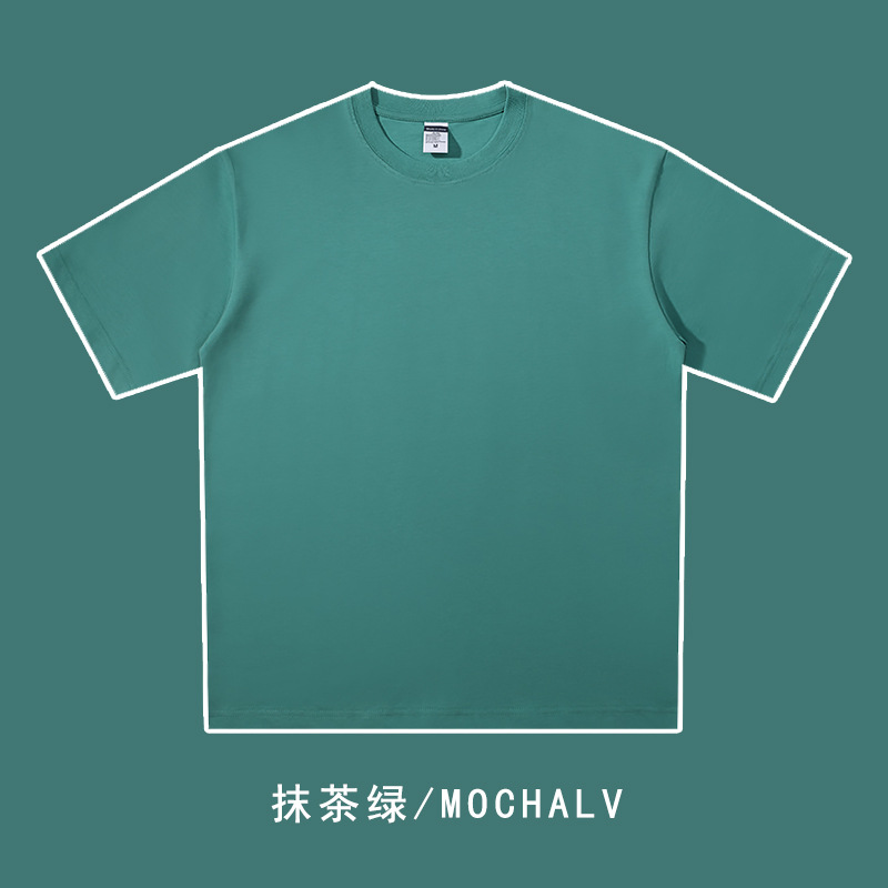 240g双纱重磅落肩圆领短袖T恤BC4-321563图2