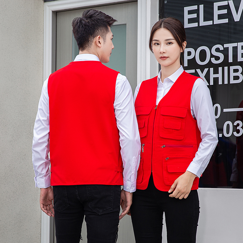 纯棉铜拉链马甲通款H06-9010图5