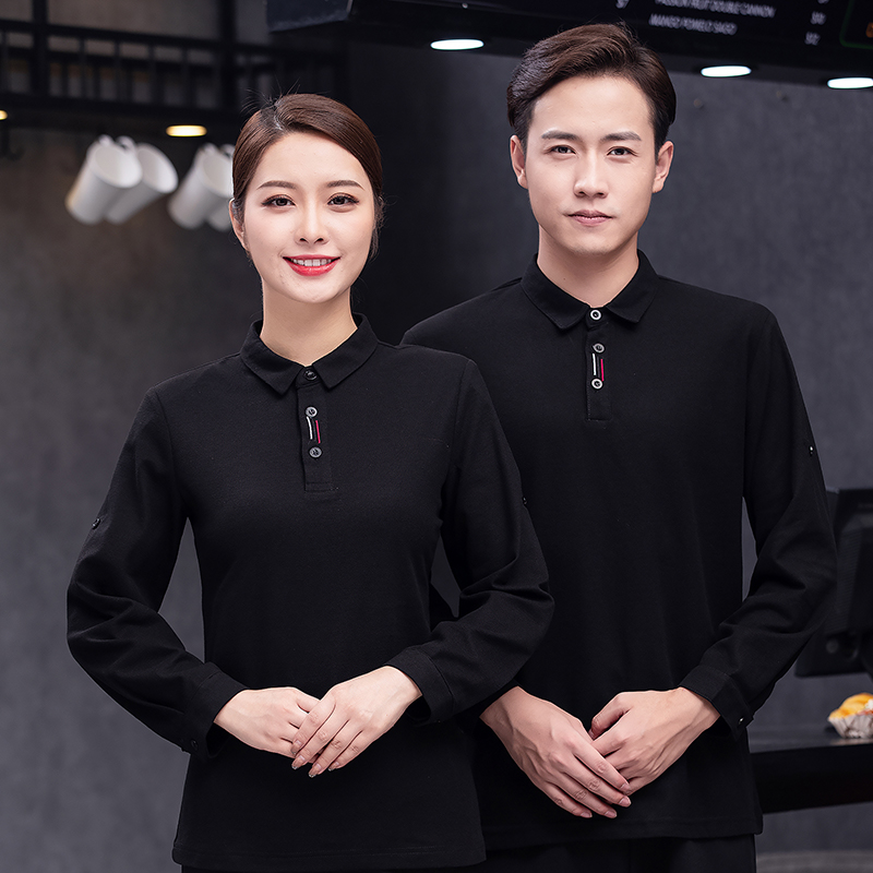 全棉珠地绣三杠服务员工作服通款H02-21LY211-214图2