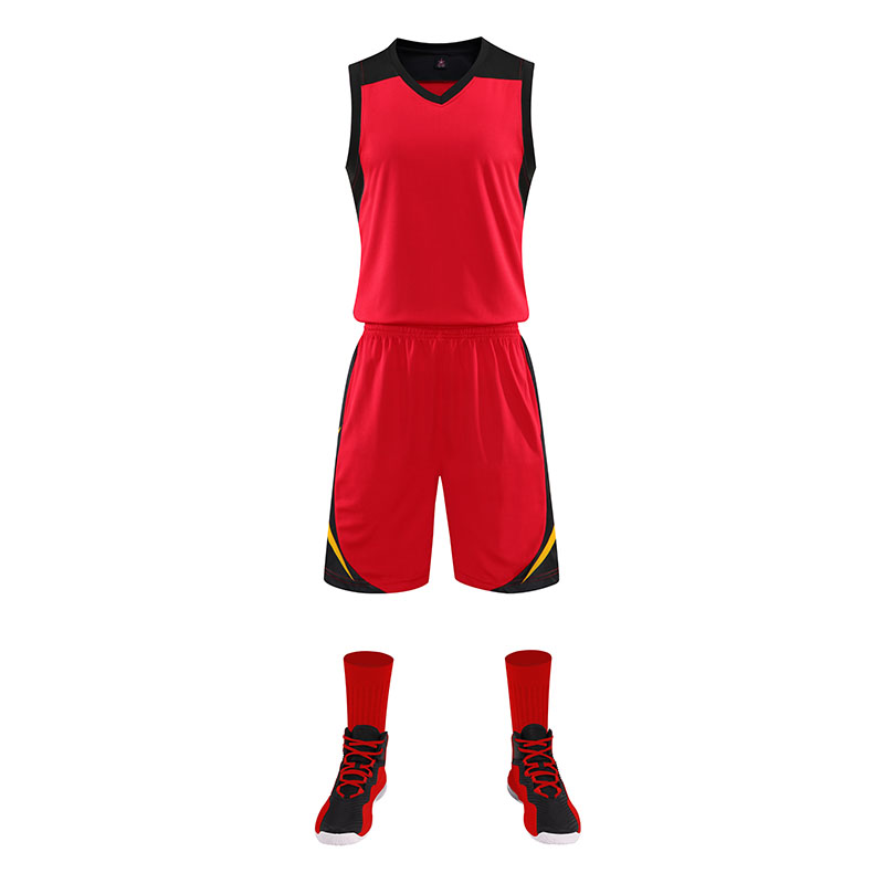 运动撞色篮球服套装GLT-2018图9
