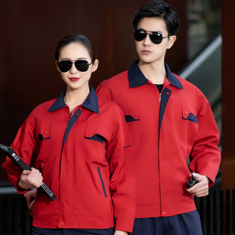 全工艺涤棉工作服老款缺兜H13-033-035上衣图4