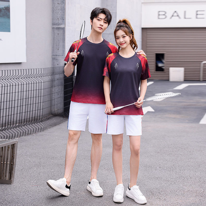 夏季男女运动服透气T恤短套KE4-T666图2