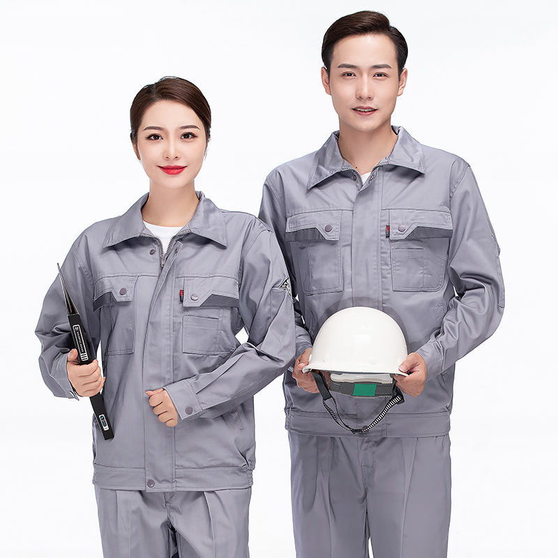 全内包边工艺涤棉防静电工程服长袖工装H22-2188套装图4