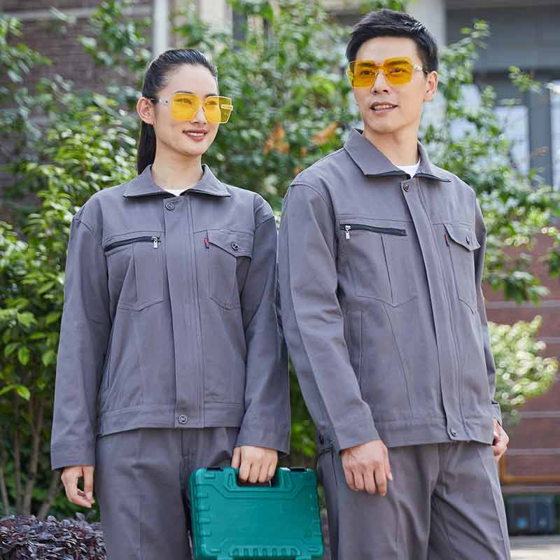 纯棉柔软舒适立领长袖工装上衣M04-8036上衣图3