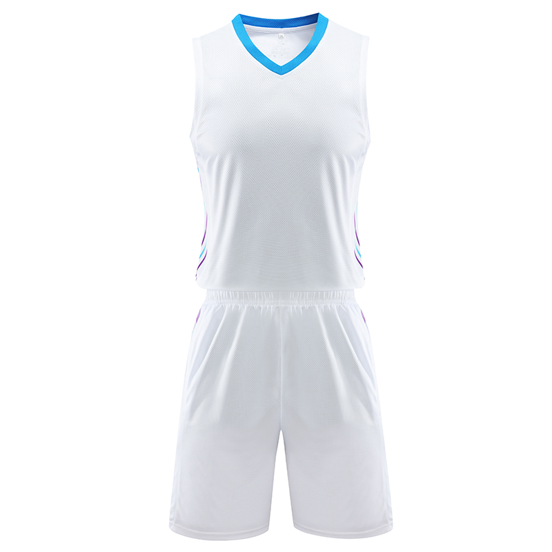运动速干侧边插色篮球服套装55-1035图5