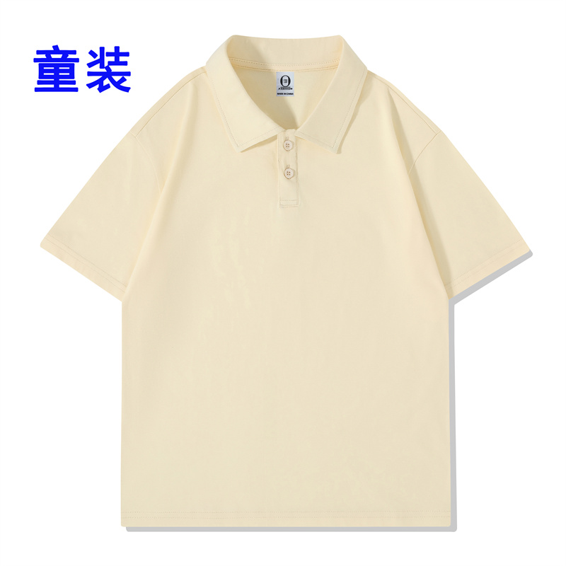 200g26支精梳棉落肩翻领短袖polo衫GJ23-M020童款图9