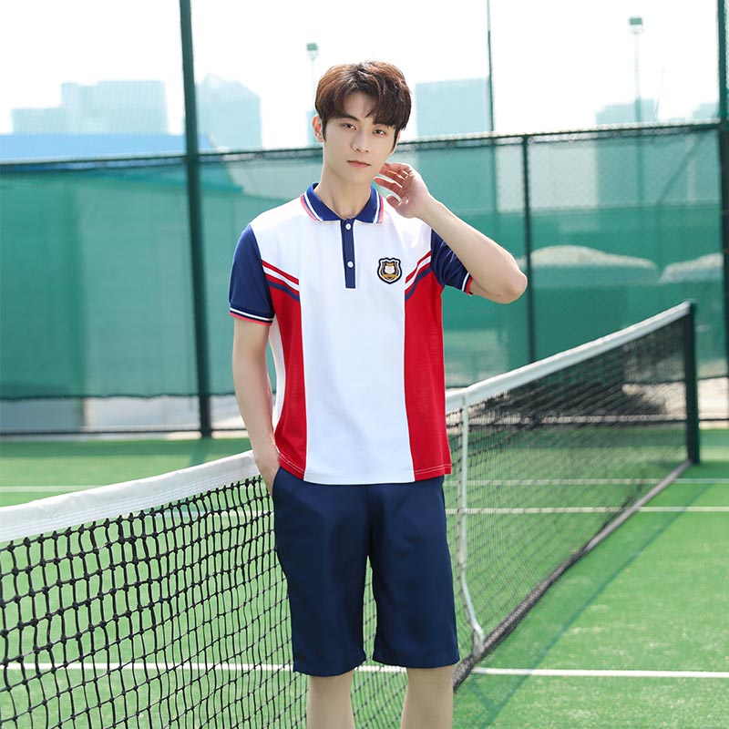 中学生校服夏季短袖套装初高种班服H18-2023-3图3