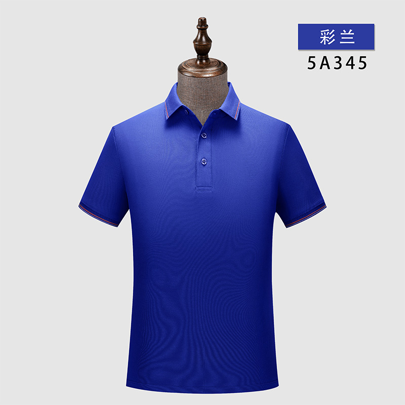 225g珠花拉架间色短袖翻领polo衫W02-5A345图8