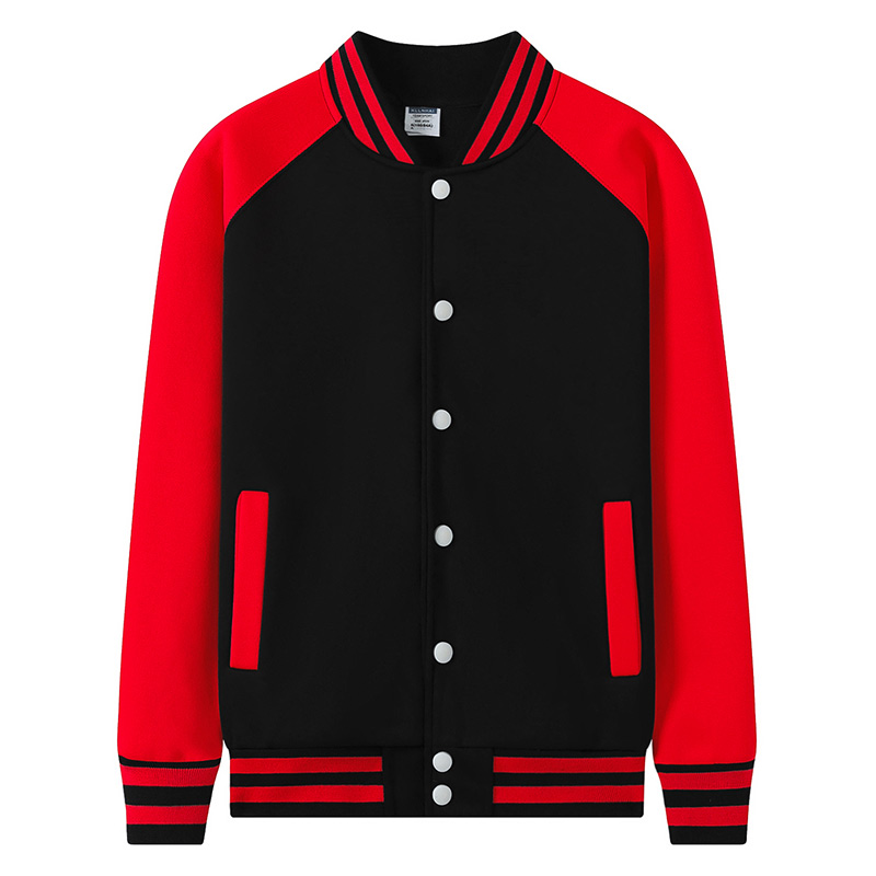 户外运动加绒复合摇粒绒棒球服外套通款W02-722图2