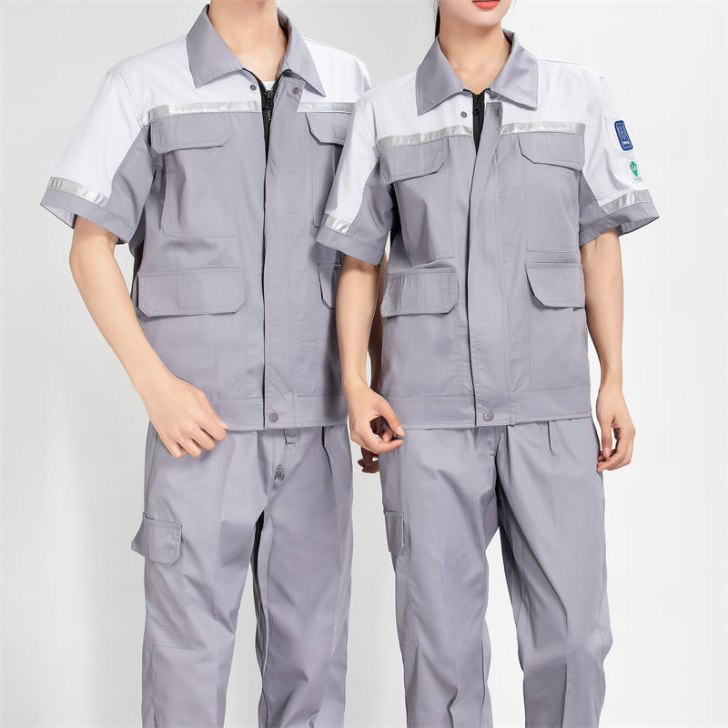 夏季网格防静电短袖工作服套装H22-23621图8
