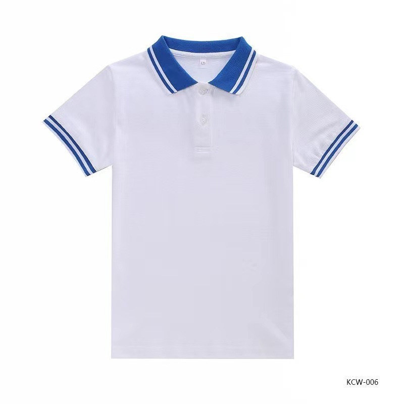 校园风短袖翻领上衣校服T恤G34-0089图5