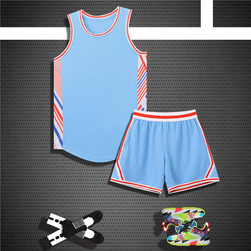 美式背心小米通比赛篮球服套装YA-8660图3