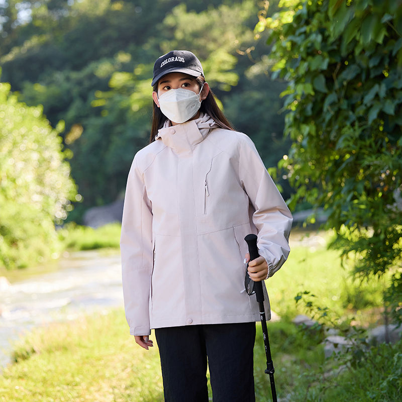情侣款户外防污防泼水三合一冲锋衣KI3-88566女款（部分颜色男女通款）图4