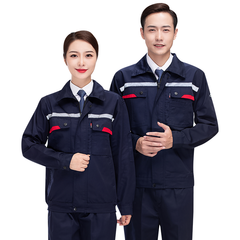 反光条防静电工程服长袖工装H22-2189套装图2