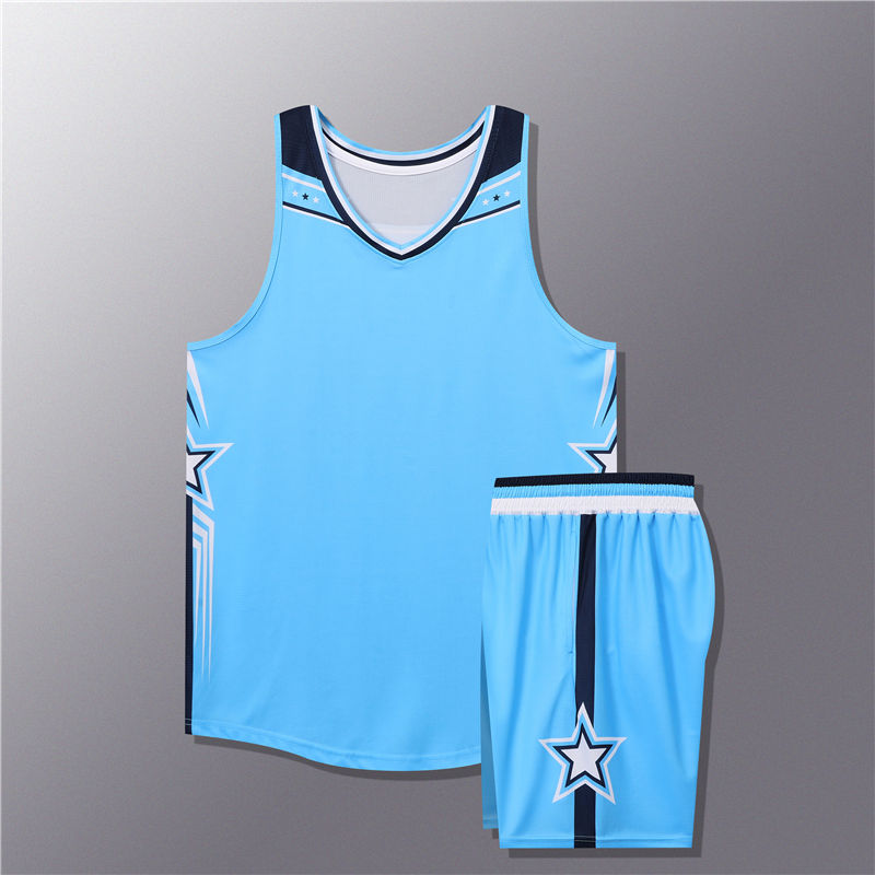 美式提花涤纶篮球服套装176-L065图4
