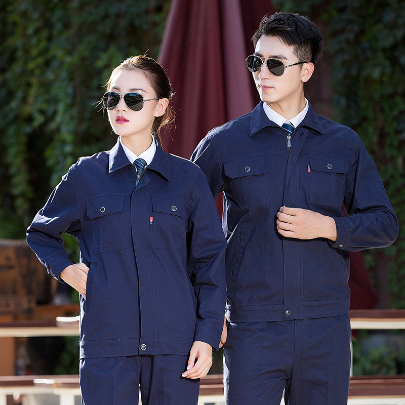 全棉纯色工作服工装上衣HBY-C6001-C6004上衣图2