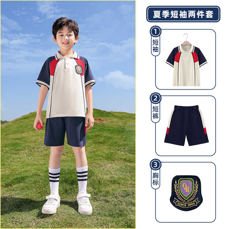 柔软舒适运动风学生春夏校园服737-0215图2